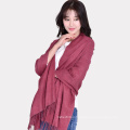 2017 Fashion Fake Cashmere Shawls Lady Winter Warm Plain Scarf Pashmina With Rivet